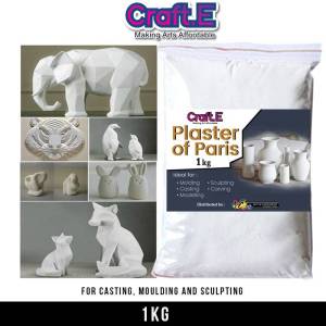 Craft. E Sculpturing Plaster of Paris- Gypsum plaster - 1kg (Non-toxic)