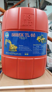 Thủy lực Nhớt 10 Shrek TL68 18lit Màu Vàng dùng cho máy Xúc xe Cuốc xe Nâng đổ Ben ô tô