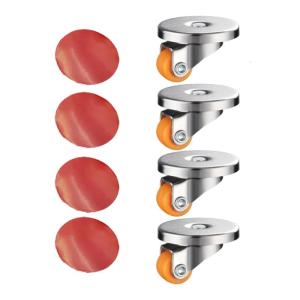 4Pieces Furniture Casters With Stick Adhesive Small Appliance Rollers Home Furniture for Countertops Convenience