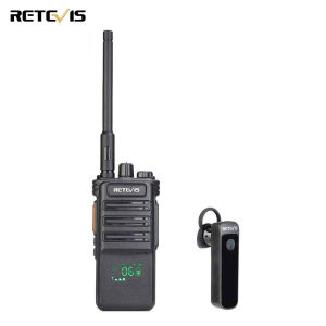 Retevis RB689 Bluetooth Walkie Talkies Two Way Radio with Wireless Bluetooth Headphones VOX Flashlight Long Range Walkie Talkies for Security