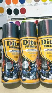 Paket Lengkap Pilok Cat Diton Premium 4 Kaleng 400cc Dark Bluish Grey