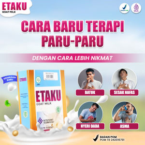 Susu Pembersih Paru paru Obat TBC Flek Paru Paru Anak Dewasa Radang Sesak Nafas Asma Nyeri Dada Tuberculosis Bronkitis Batuk - Etaku 100% Asli