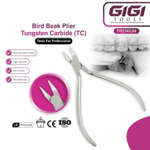 GIGI TOOLS Premium Ortho light wire bending plier bird beak Tungsten Carbide Wire Bending Adjustment