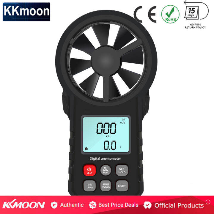 KKMOON Handheld Anemometer Portable Wind Speed Meter CFM Meter Wind ...