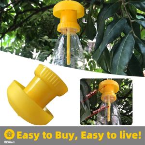 【Fast Shipping】 1pc Plastic Vegetables Fruit Fly FliesTrap Anti Mosquito Insect Control Device Plastic Drosophila Killer Sturdy Insect Catcher Bug Catchers ZMS-Fruit-Fly-Killer-Yellow