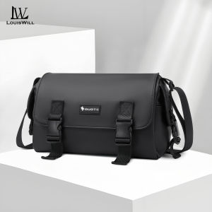 LouisWill Men Shoulder Bags Cross Body Bags Sports Bag Waterproof Fashion Bag Super Large Capacity Simple Casual Sport Street Bag for Student Teenager