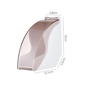 Hộp phin cà phê tầm nhìn phin cà phê phin cà phê lưu trữ khung kẹp kính lọc giấy lọc giá đỡ có vỏ bọc chống bụi cho v60 và dung lượng lưu trữ túi lọc cà phê hình nón là 100 bộ lọc giấy chiếc cà phê