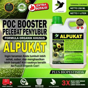 Pupuk Organik Cair Alpukat / Booster Alpukat / Pupuk Buah Alpukat Cair / Pupuk Booster Alpukat / POC Alpukat Kemasan 250ml & 1 Liter