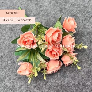 [MTK X5] MAWAR TROPIS KECIL 1 TANGKAI BERCABANG 5  TIAP CABANG 2 KEPALA  TOTAL 10 KEPALA PEMANIS BUNGA FILLER BUKET BUNGA DIY FLORIST ARTIFICIAL FLOWER TROPICAL DEKORASI PERNIKAHAN TABLE DECORATION DEKORASI MEJABUNGAVASWEDDINGDECORATION