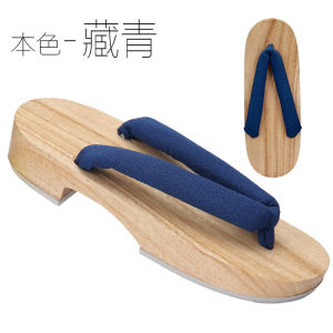 WomenS Wooden Flat Heel Clogs COSPLAY Flip-Flops Sandals Wooden Slippers