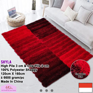 Tren-D-rugs Karpet shaggy bulu tebal alas lantai permadani ruang tamu tidur 120 cm x 160 cm - NMs