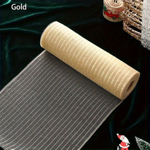 10Yards Christmas Tree Decoration Ribbon Ribbon Mesh Christmas DIY Scene Decoration Gift and Flower Packaging Ribbon