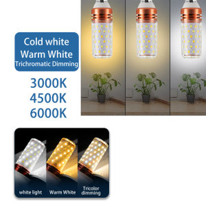 220V Led Lamp Bulb E14 Led Candle Light Bulb Tri-Colour 12W LED Bulb 3 Color IN 1 E27 E14 Holder LED Bulb Daylight / Warm White / Cool White Lampu Mento
