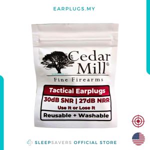 USA Cedar Mill Fine Fire Arms | Tactical Earplugs | Reusable + Washable | Hunting Shooting Sports Ear Plugs 射击擊耳塞