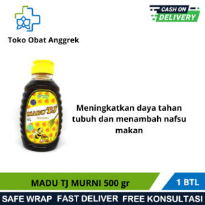 MADU TJ MURNI 500 GR / MADU MURNI / UNTUK DAYA TAHAN TUBUH / MULTIVITAMIN/ SISTEM IMUN
