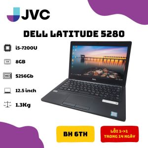 Laptop Giá rẻ DELL LATITUDE E5280 12.5 INCHE I5 7200U 8Gb Ram DDR4 256Gb SSD Pin 90% Laptop văn phòng độ hoàn thiện cao mạnh mẽ bền bỉ