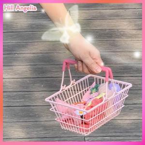[Hill Angelia] Mini Storage Basket Desktop Finishing Cosmetics Jewelry Storage For Girl Dormitory Desktop Organization Container Baskets
