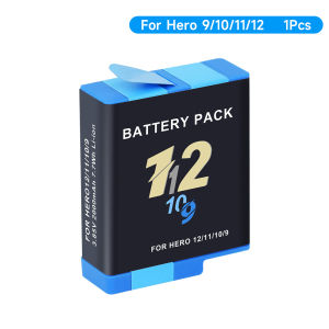 GoPro Hero 9 10 11 12 Battery 2000mAh Fully Compatible Hero 9/10/11 Temperature AHDBT-901 Hero9 Hero10 Hero11 Hero12 battery charger