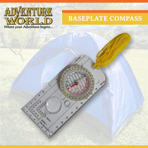 Compass With Ruler Measurements And Magnifying Glass