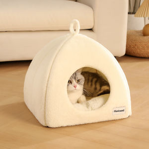 New Triangle Closed Cat Bed Warm Thickened Pet Nest Deep Sleep Cave House For Cats & Small Dogs Bed Cat Tents2026