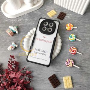 Soft Case Fusion Armor Shockproof Black Back Beatles Series Slim Transparant Kompatibel Untuk Poco X7 5G Poco X7 Pro 5G