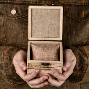 Luxury Design Single Watch Wooden Shaker Watch Box Automatic Winder Glass Storage Case Display Case Storage Box Jewelry Box