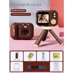 -CLUBLU- Máy Ảnh Kỹ Thuật Số Mini ADM-01 Camera Digital Trước Và Sau 720P 48MP Có Tripod Cho Bé Cute