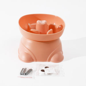 AP AIMAYAPET Non-Slip Base Pet Slow Feeding Bowl Plastic Dog Bowl Cat Bowl Bekas Makanan Kucing 宠物碗慢食碗