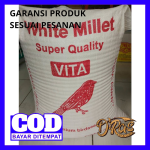 BAYAR DI TEMPAT!!Milet Putih 1kg || Makanan Burung || BURUNG