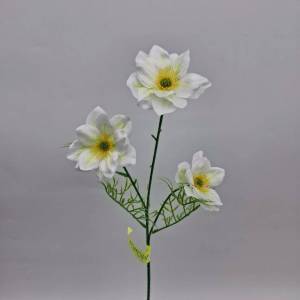 พร้อมส่ง ดอกไม้ปลอม ดอกnasturtium 1ก้าน/3ดอก สูง60ซม.