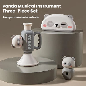 Aoduoyaya Kids Trumpet Toys Cartoon whistle Toy panda harmonica toy Kids Musical Toy Set Early Educational toy