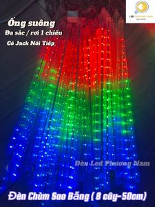 ĐÈN TRANG TRÍ NGOÀI TRỜI HIỆU ỨNG THÁC NƯỚC - SAO BĂNG RƠI 45cm (7 màu) Mẫu Mới Chạy Đuổi 2 Chiều Chống Nước Tuyệt Đối