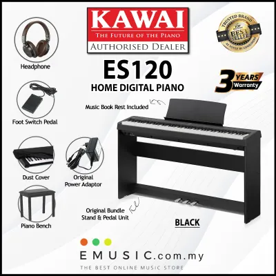 Kawai ES120 88-key Digital Piano Home Package Electric Piano Keyboard (ES-120 / ES 120)