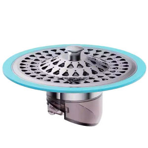 Nắp đậy cống chống hôi chống côn trùng thoát nước 1 chiều bằng thép trắng không gỉ