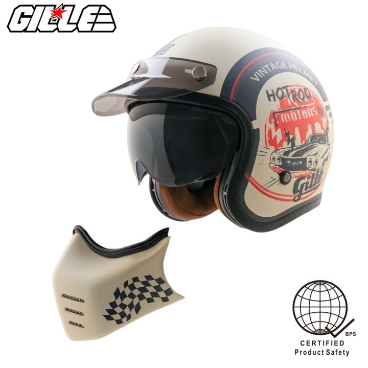 GILLE%20OP12%20Venery%20BYGONE%20Convertible%20Full%20Face%20Type%20Single%20Visor%20Motorcycle%20Helmet%20-%20Image%204