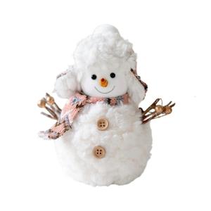 Người tuyết giáng sinh trang trí mềm Snowman tượng đồ trang trí người tuyết sang trọng cho vườn tiệc ngoài trời đám cưới