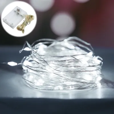 Lampu Hias LED Tumblr Kawat 10 Meter 100 LED / Lampu Hias LED Baterai