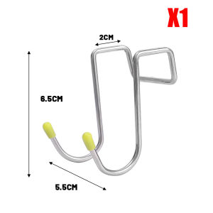 3pcs Punch-Free Hooks S-Shape Desk Shelves Cabinet Door Hanging Rack Metal Storage Holder Kitchen Bathroom Towel Hanger Organizer