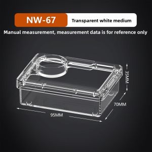 KEYOOL Prevent Tenebrio Molitor and Blaptica Dubia Feeding Bowls Anti Overturning Reptile Lizards Geckos Trough Feeder Transparent Feeding Basin