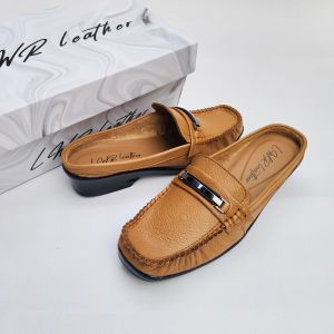 Sepatu Selop Wanita Kulit Kualitas Premium Sandal Bustong Terbaru Kekinian