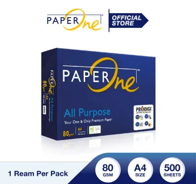กระดาษถ่ายเอกสาร PaperOne A4 80 แกรม / 1 รีม 500 แผ่น