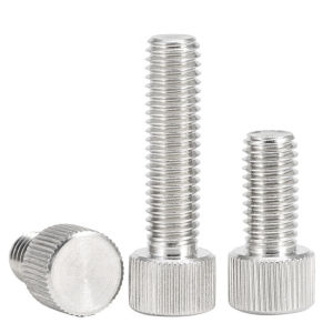 M5 M6 M8 304 Stainless Steel Thumb Screws Knurled Head Manual Adjustment Screws Bolts