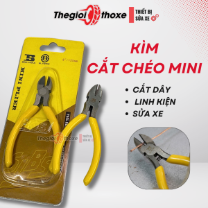 Kìm cắt góc hẹp 5 Inch Mini - Cắt dây cáp mềm linh kiện điện tử - Thế Giới Thợ Xe