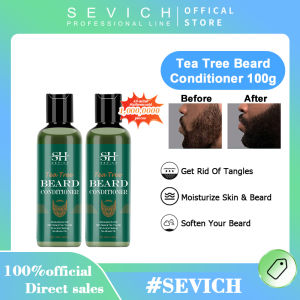 SEVICh Tea Tree Soothing Beard Care Trio: Oil Balm & Wash Set for Normal/Oily Skin