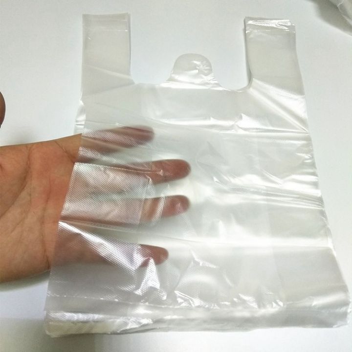 Disposable transparent bag, white food convenience bag, plastic vest ...