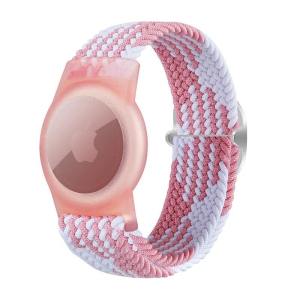 KISSCASE Airtag Bracelet For Kids Braided Solo Loop AirTag Band For Child Anti-lost Protection Case For Airtags Location Tracker