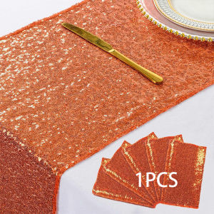 4 seaters/6 seaters/8 seaters/10 seaters Glitter Sequined Dining Table Decoration Dining Table Sparkle For Wedding Birthday Party Christmas Banquet Decorations