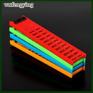 wxfengying 1PC Fishing RIG BOARD พลาสติกคู่ด้านข้างฤดูใบไม้ผลิตะขอเก็บที่จับ