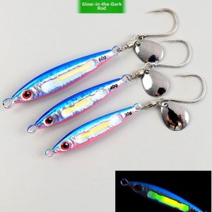 MARBLEX Slow Pitch Metal Jig Lure Fast Jig Glow In Dark Fast Jig Bait Durable Boat Fishing Type Slow Pitch Jig Saltwater Fishing