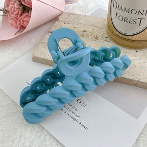 Gratis Semua - Jepit Rambut Korea / Dewasa Jedai Model Kepang / Jepit Motif Rantai Hair Claw Clip / Jedai Wanita Warna Doff